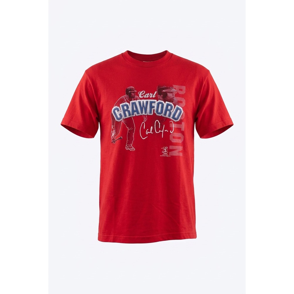 Delta Pro Weight Carl Crawford Boston Red Sox MLB Red Graphic T-Shirt Mens M